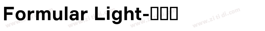Formular Light字体转换